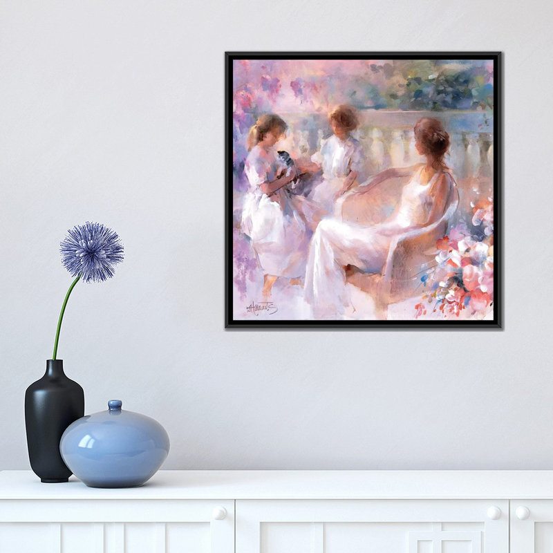 «Our Kitten», reproduction sur toile, H 18 po x l 18 po x P 1,5 po, Toile avec cadre noir, Pas de tapis