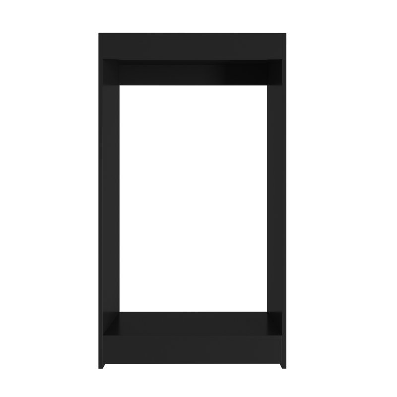Double Hanging Closet Unit Closet System, Black, 46" x 25.5" x 14"