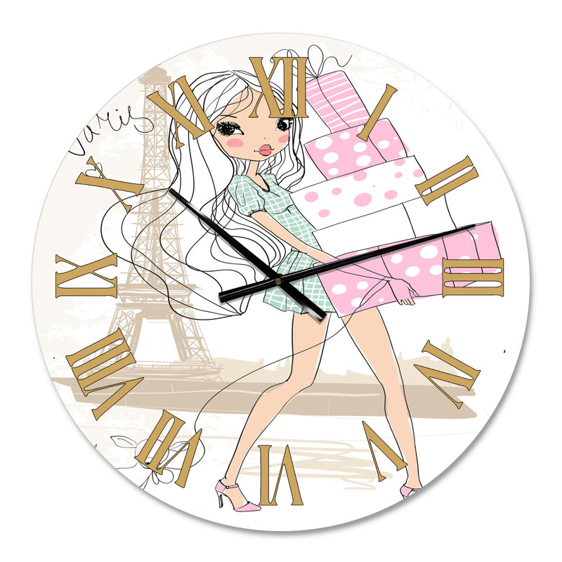 Horloge murale Shabby Elegance, Moyen