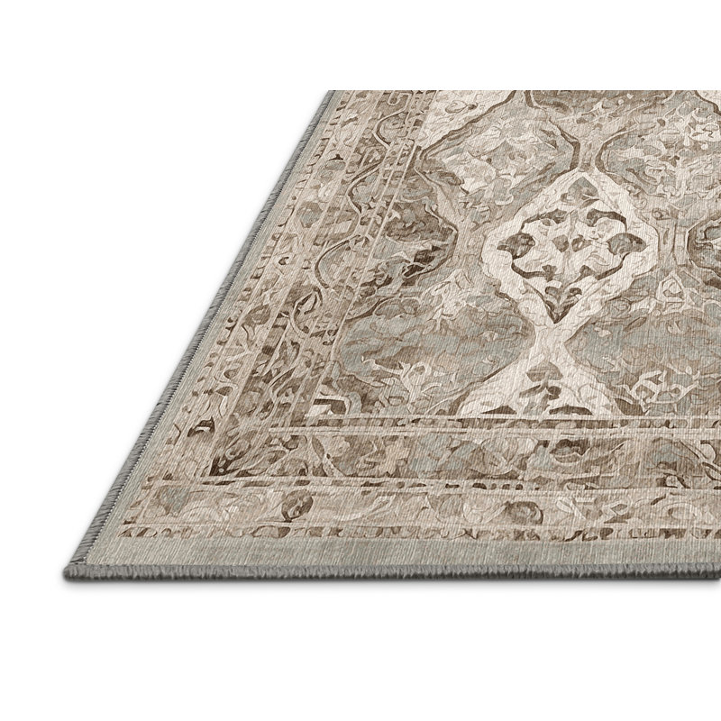 Tapis gris lavable à la machine