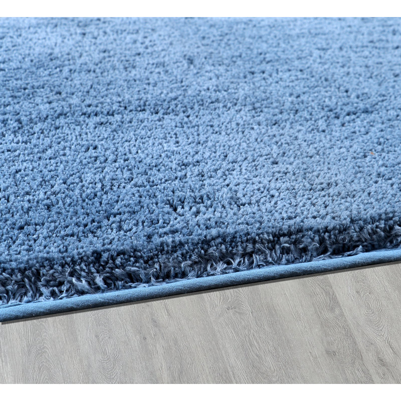 Ultra Luxe Bath Mat, Blue, 32" L x 20" W