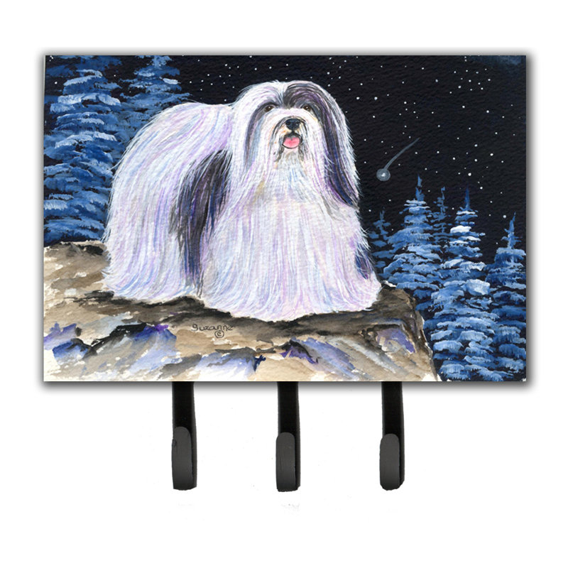 Porte-laisse havanese starry night et porte-clés