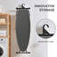 Metal Panel Iron Board with Iron Rest, Adjustable Height Heavy Duty Ironing Board