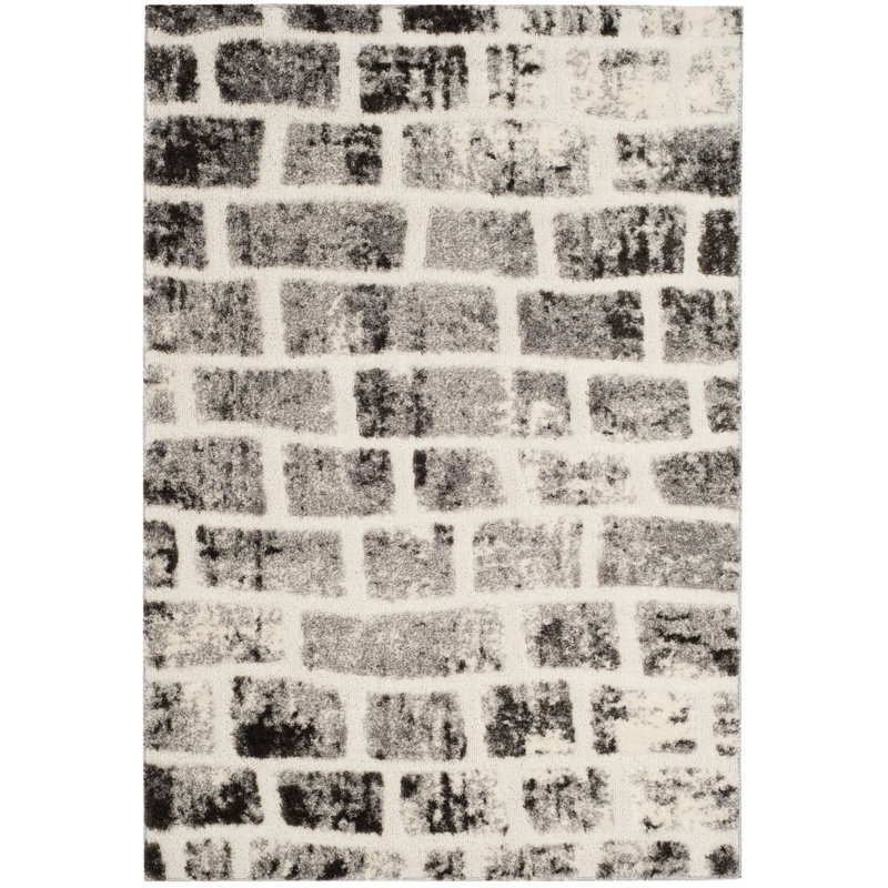 Eisley Shag Performance Abstract Rug, Rectangle 5'1" x 7'6"