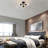 3-Light Modern Globe Glass Semi Flush Mount-2075683591