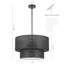 Lustre tambour 4 lumières Rabeeah-2043972200-2043972214