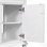 Meuble-lavabo de 30 po avec lavabo, meuble-lavabo avec un tiroir rabattable et deux tiroirs, tablette réglable, bois massif et panneau de fibres à densité moyenne, blanc