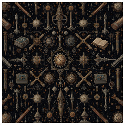 Édredon Steampunk Compass Motifs
