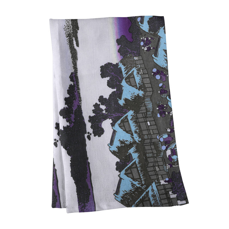 Hague Tea Towel Kitchen Towel, Cotton Twill, Blue