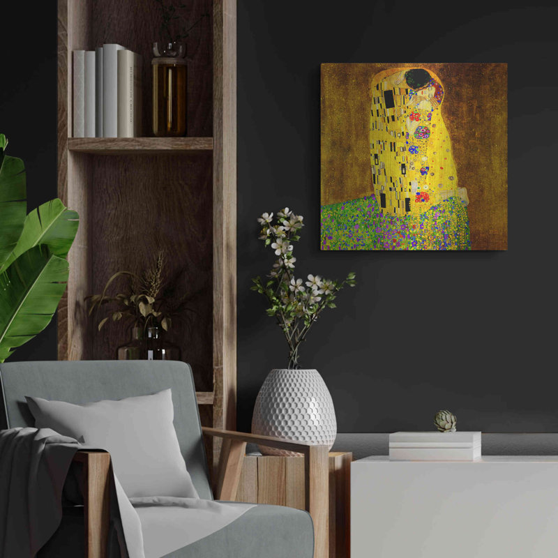 «The Kiss» par MASTERS, H 12 po x l 12 po