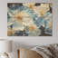 Coquelicots blancs et bleus tranquilles - coquelicots sur bois-670958213