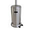 Chauffe-terrasse au gaz 46000 - Acier inoxydable, gris acier, flux de chaleur constant