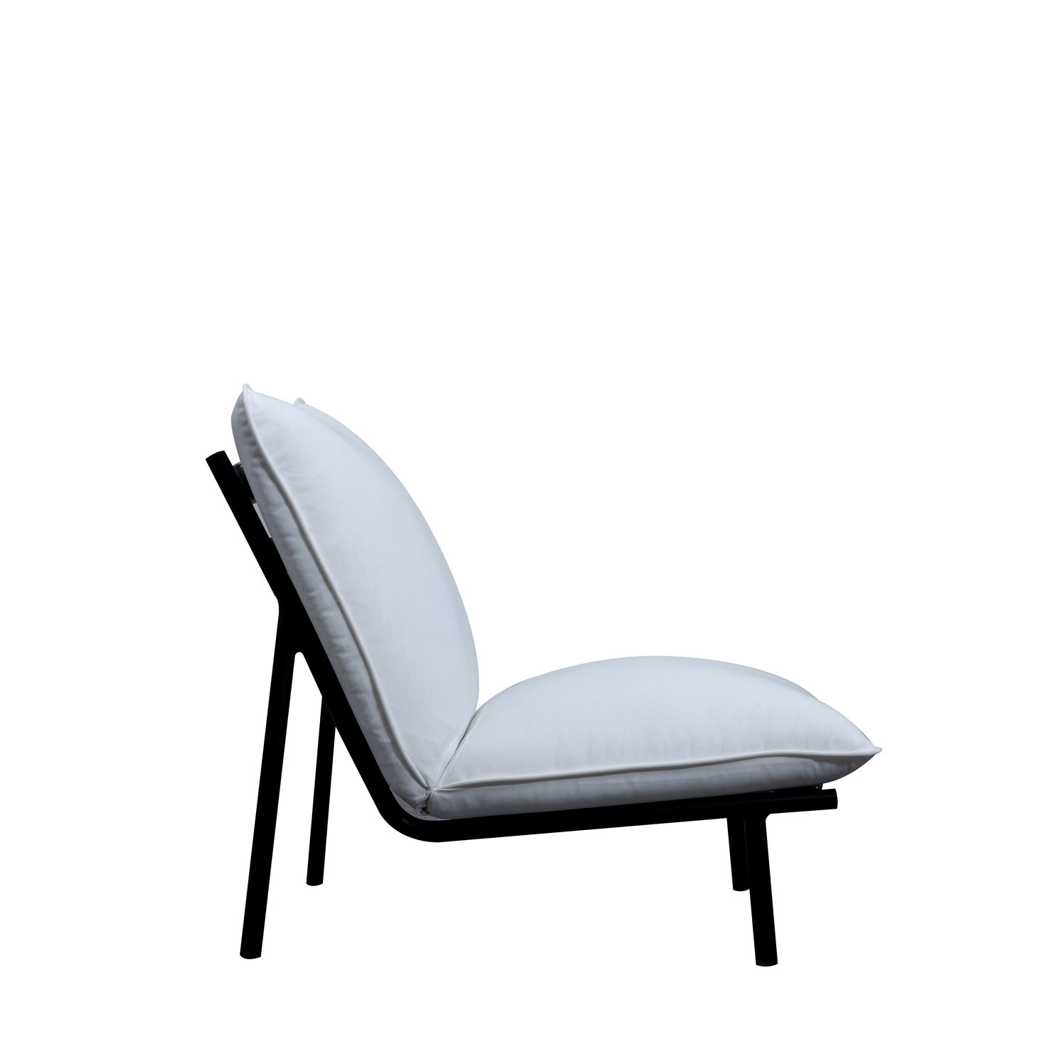 Outdoor Lounge Chair, White