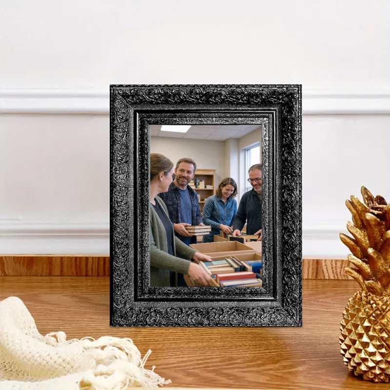 Cadre photo rétro pour photos et cadeaux d'anniversaire, Black, 1, 8" W x 10" H