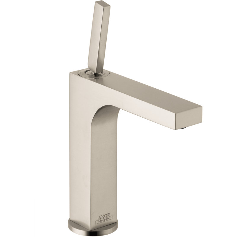 AXOR Citterio Single Hole Standard Bathroom Faucet, Brushed Nickel