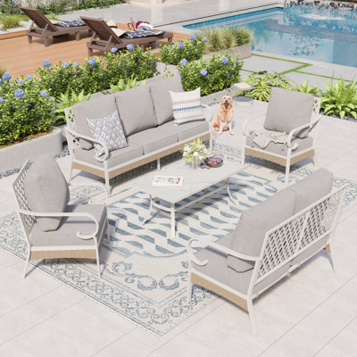 Tapasi 7 - Person Patio Conversation Set with Loveseat