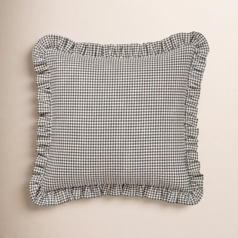 Coussin Birch Lane Sashay, Polyester, Noir, noir, noir, noir