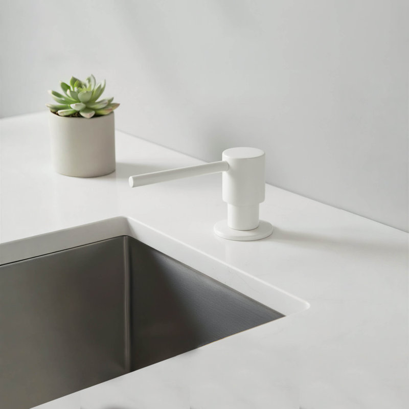 Kitchen Soap Dispenser, Matte White