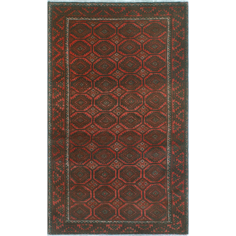 One-of-a-Kind 3'6 X 5'10 New Age Wool Area Rug in