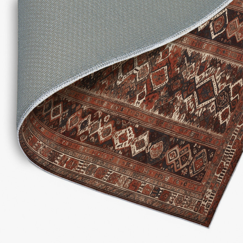 Tapis turc intérieur et extérieur brun, Rectangulaire 2 pi x 3 pi