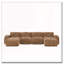 Canapé en forme de U sans os, conception capitonnée, fond en éponge haute densité 32D, conception antidérapante, aucun assemblage requis, combinaison libre, repose-pieds mobiles-665321374