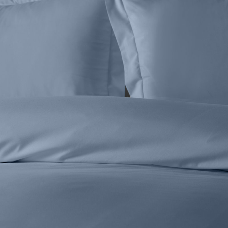 Modern Microfiber Duvet Cover Set - Basics by Wayfair™, Twin Duvet Cover + 1 Twin Sham, Blue