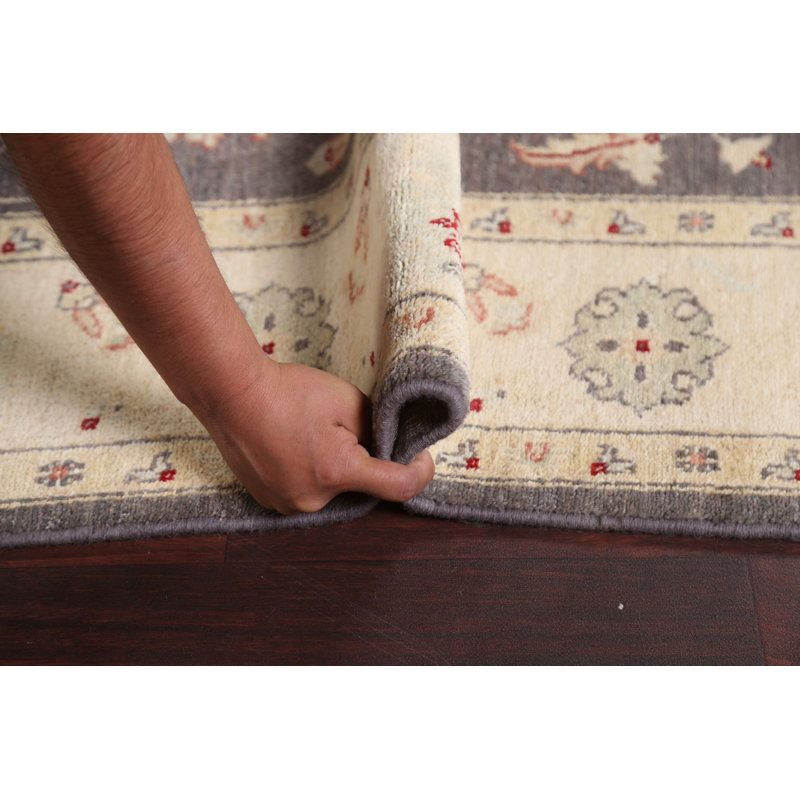 Tapis de couleur végétale Peshawar Chobi noué à la main 6 x 8