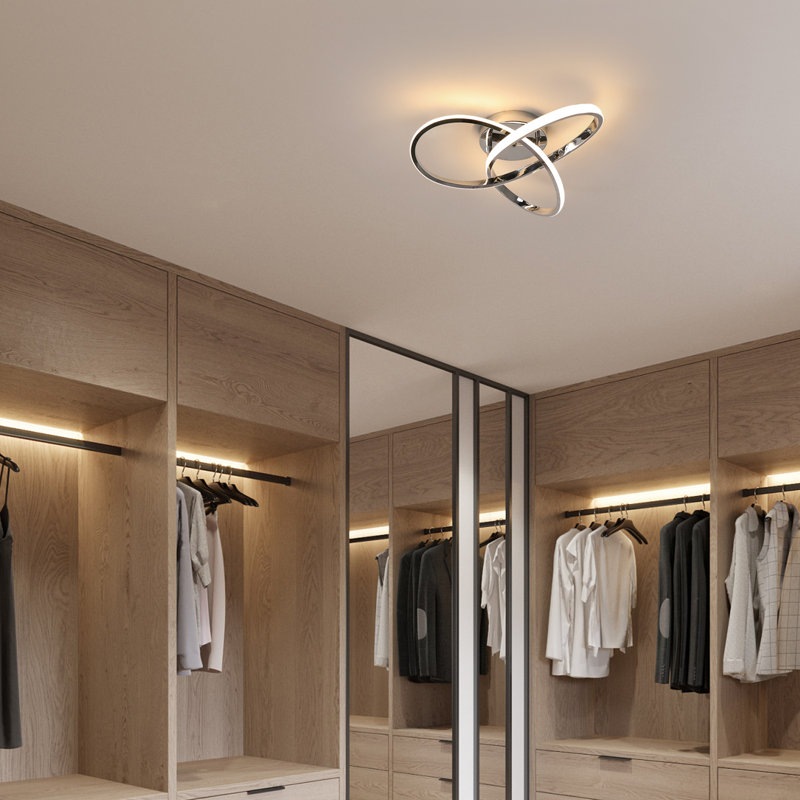 Aynslee 3-Light LED Semi Flush Mount, 3000K