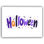 «Halloween Festive Lettrage with Pumpkins», art mural sur toile tendue