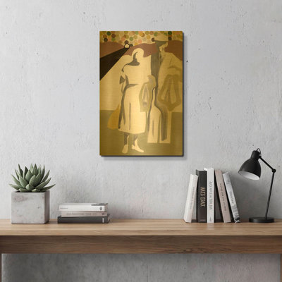 'The Journey' By Nicolai Kubel Olesen Gold Metal Wall Art, 16" x 24"