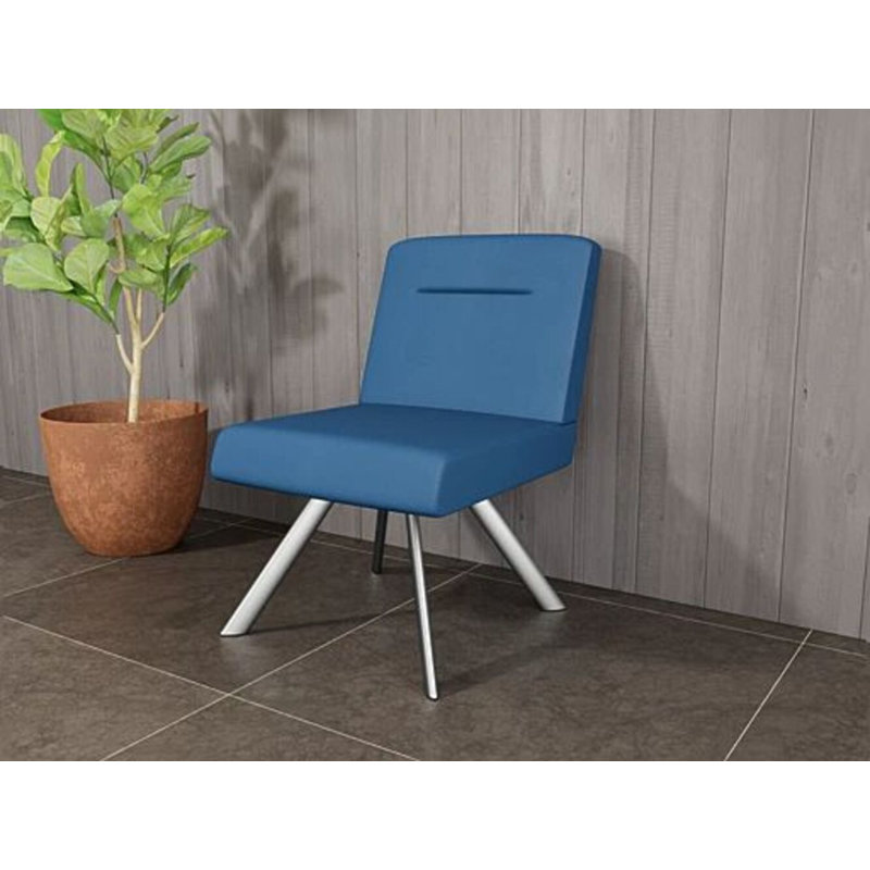 Chaise d'invité Willow, Argent argent, Patriot Plus Blue Ridge