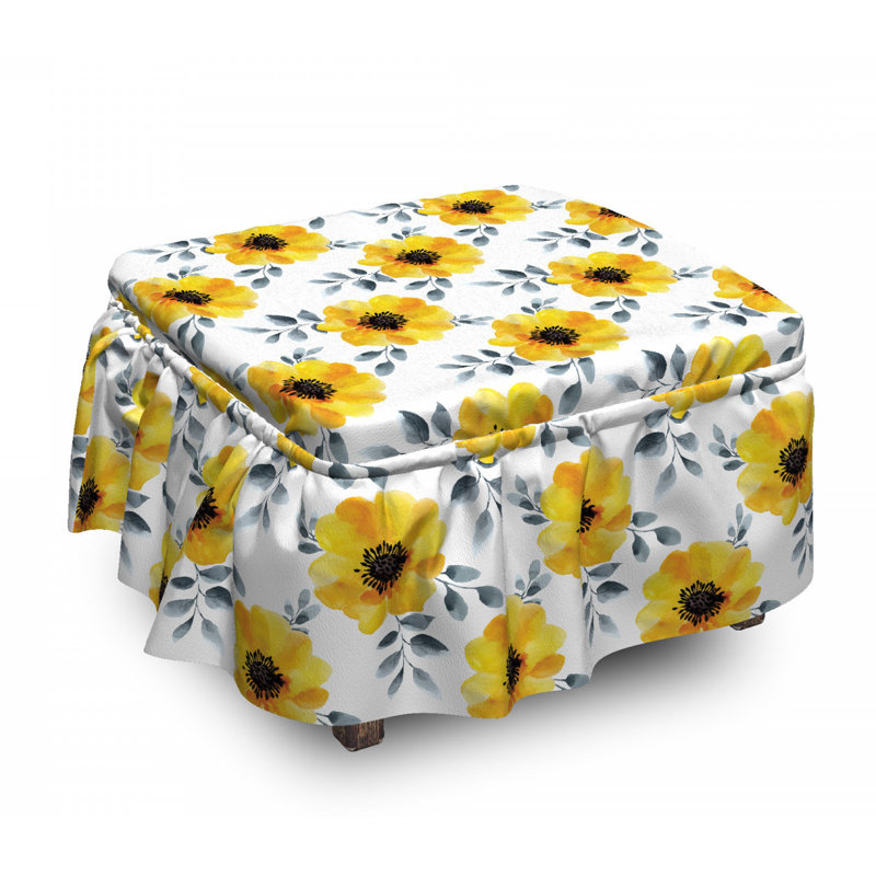 Housse pour de repose-piedss de fleurs dépilées