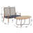 2-Piece PE Wicker Patio Conversation Set With Oval Coffee Table-1865999519