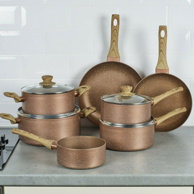 Nikhil 9 - Piece Non-Stick Aluminum Cookware Set