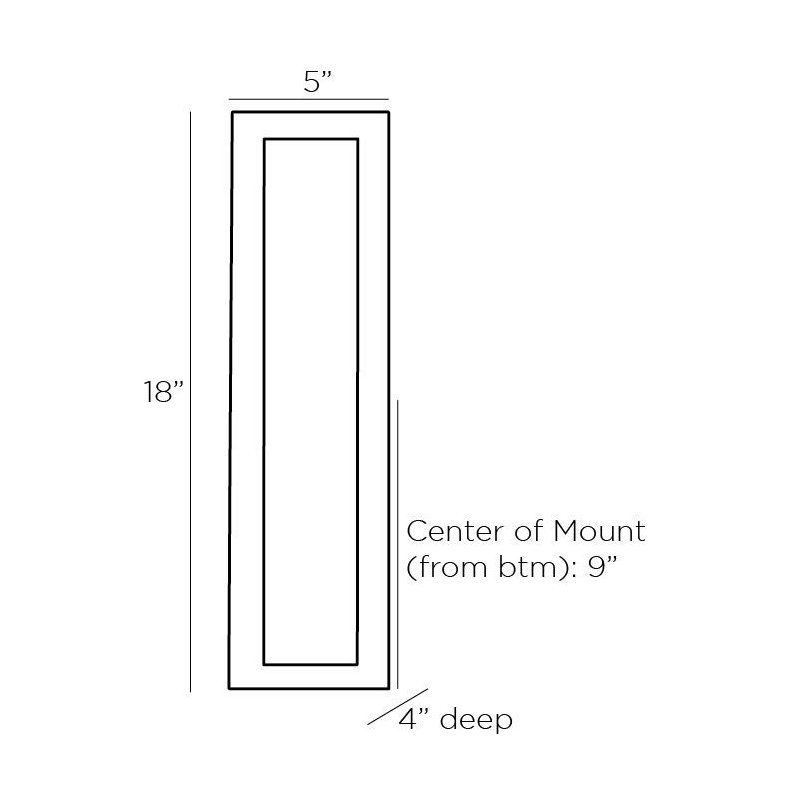 Ozona 1 - Light Flush Mounted Sconce