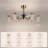 35.43" Luxury LED Dimmable Ceiling Fan with 6 Light and Remote-2082532917