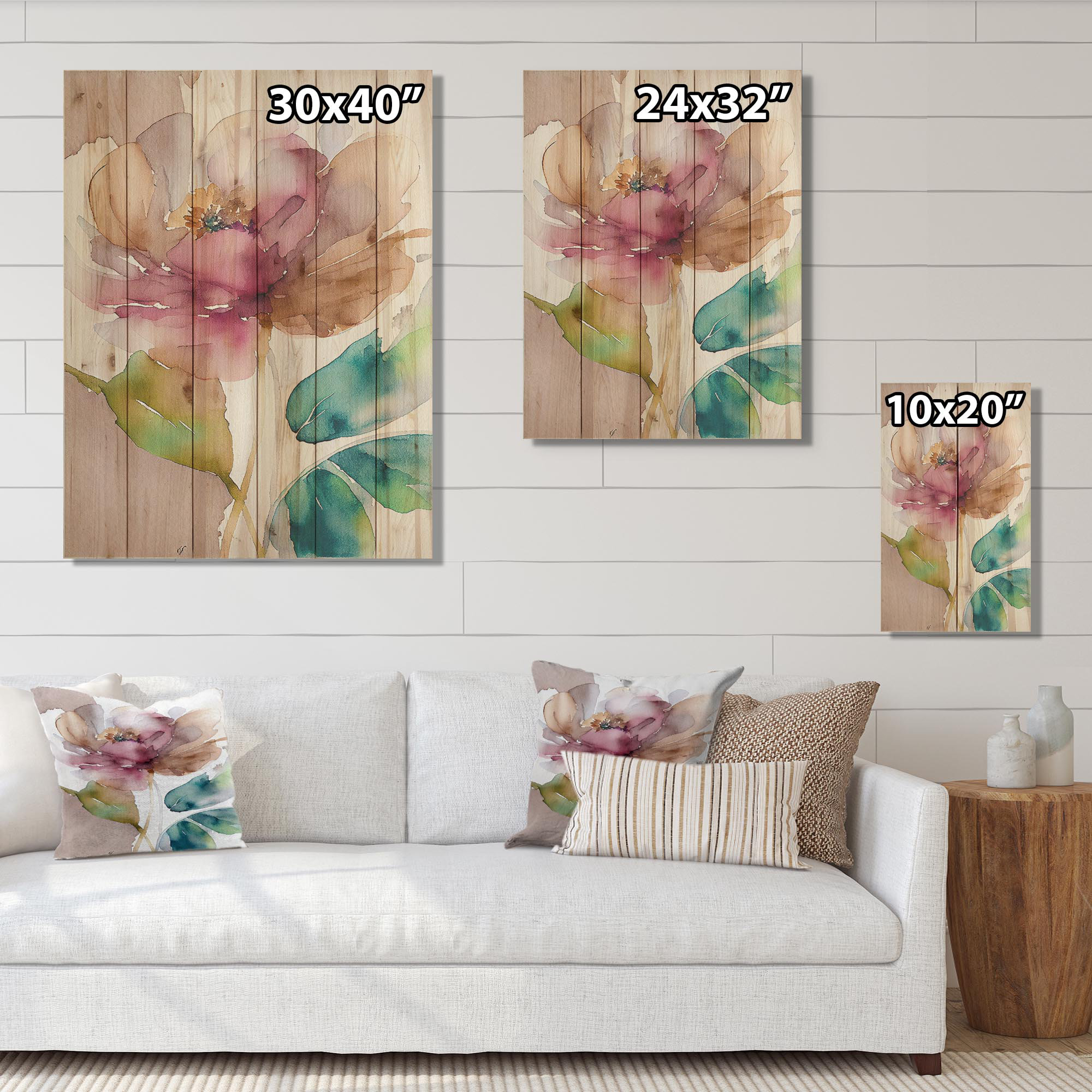 Red Barrel Studio® Pink Watercolor Peony Blossoming I - Floral Peony ...