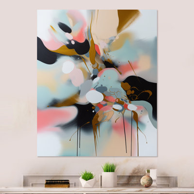 «Brushstroke Abstract Paint III» - Décoration murale abstraite en métal