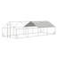 Grand poulailler en métal, cage à poules, cage en cage de poule de poulailler en fil de fer galvanisé, cages à lapins avec housse imperméable et anti-ultraviolette pour l'extérieur (L 10 pi x l 26 po x H 6,56 pi)-137793990