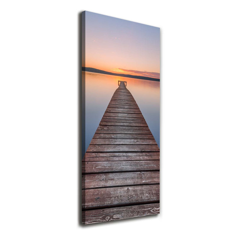 Wooden Pier - Wrapped Canvas Print