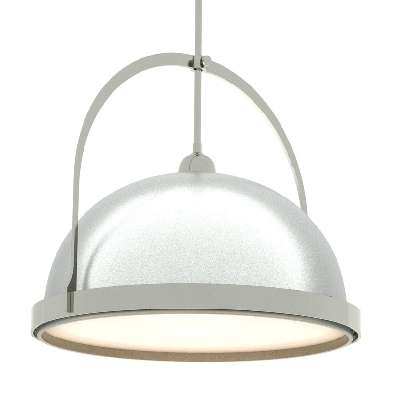 Atlas 1 - Light Single Dome Pendant, 22.3" - 67.3", Vintage Platinum, Sterling