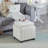 Square Upholstered Fabric Ottoman