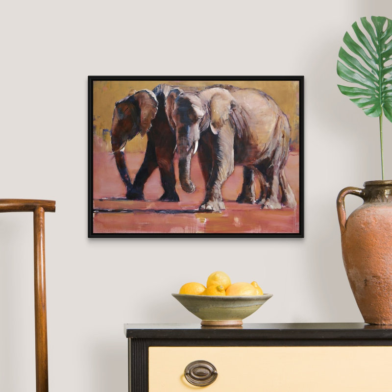 Chaleur, Ol Pejeta, 2018 par Mark Adlington - reproduction d'art sur toile, H 20 po x l 26 po x P 1,75 po