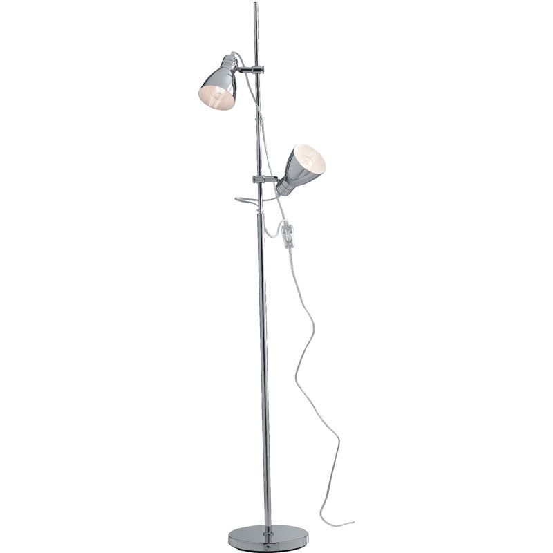 Camoni 153cm Chrome Reading Floor Lamp