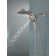 HydraChoice Hydrorain 5 Spray Dual Shower Head and Handheld Shower with H2Okinetic 1.75 GPM