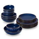 16 Piece Stoneware Dinnerware Set - Service for 4
