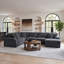 Mobilier de salon rembourré en velours côtelé 3 pièces-1321742138