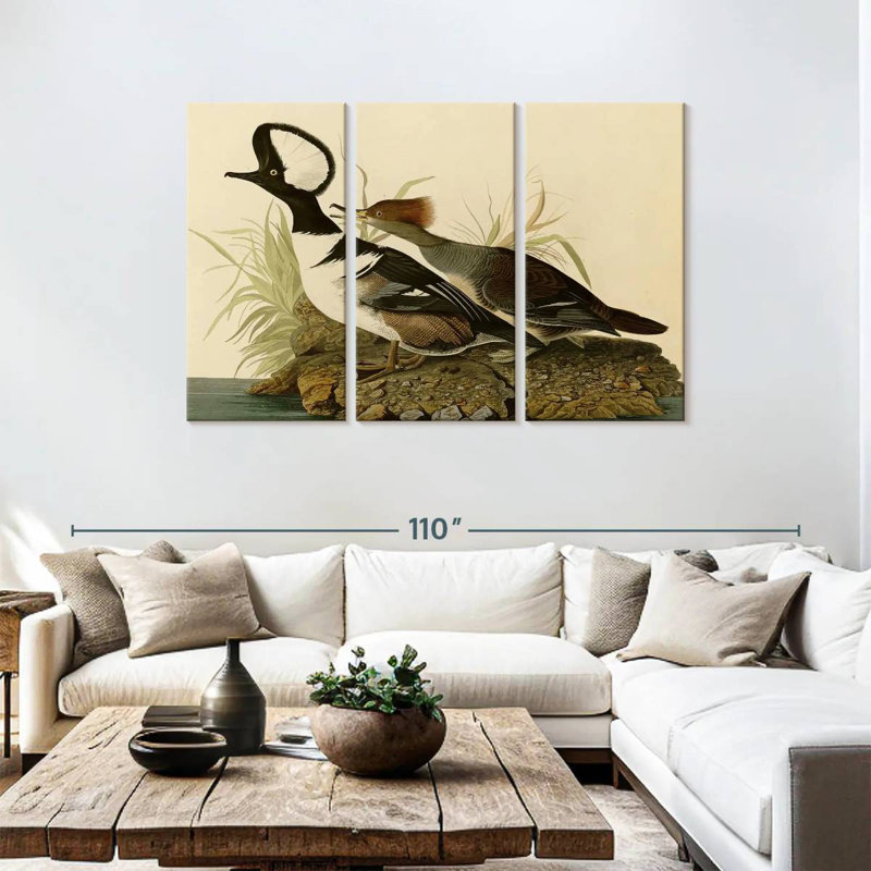 Brampt Hooded Merganser, 48" H x 74" W
