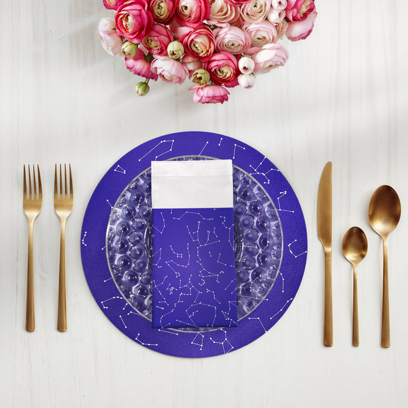 Constellations Stars Cotton Sateen Dinner Napkins