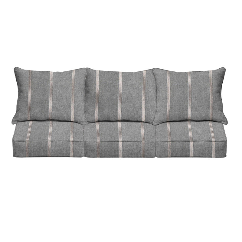 Ensemble de coussin et coussin d'extérieur Sunbrella, L 23 po x P 27 po, Brun clair